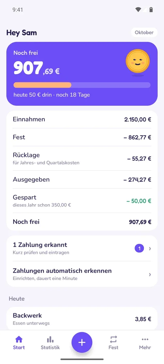 Startseite: noch frei diesen Monat