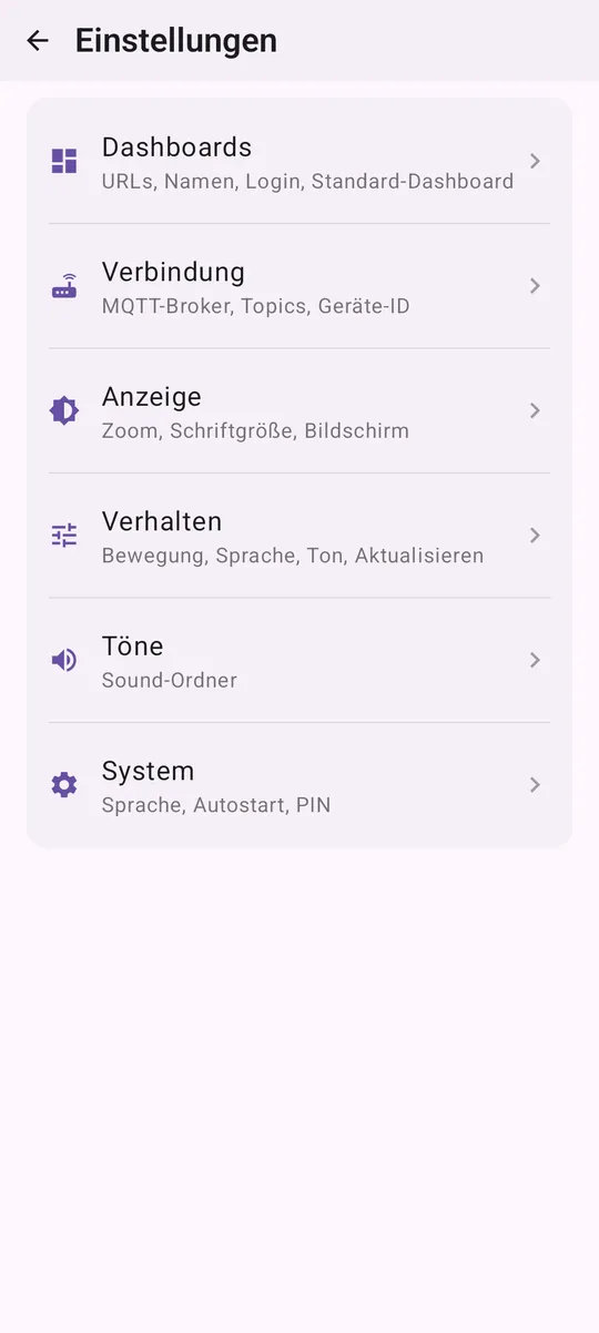 Einstellungen